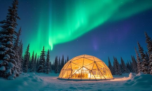 Aurora Boreale nel Circolo Polare Artico